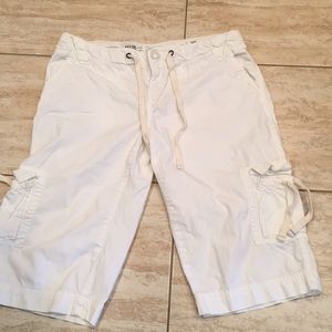 AE Cargo Shorts White Sz 10